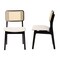 Baxton Studio Dannon Mid-Century Modern Cream Fabric and Black Finished Wood 2-Piece Dining Chair Set 234-2PC-13296-ZORO - alternate 7